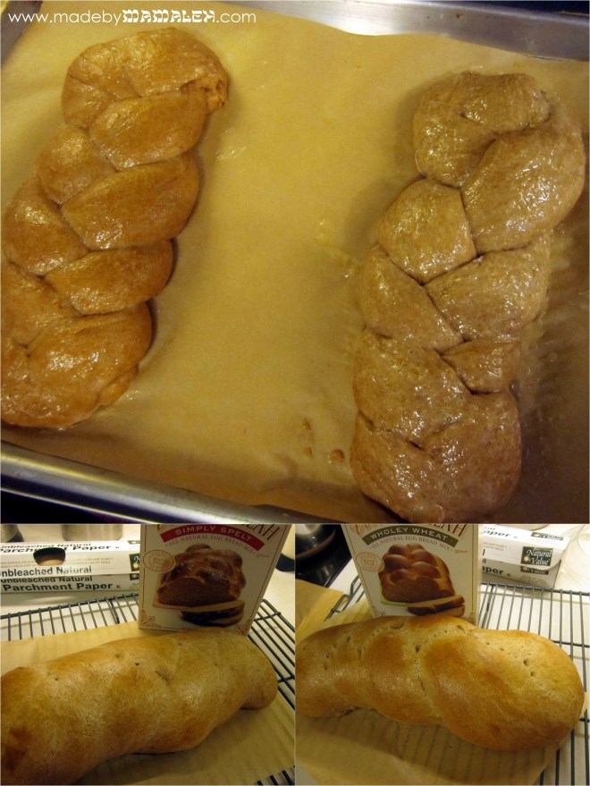 Spelt and Wheat Challahs