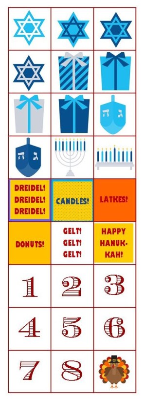 Printable Hanukkah Stickers 2013