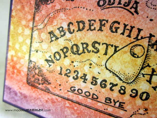 Ouija Board Card closeup madebymamaleh.com