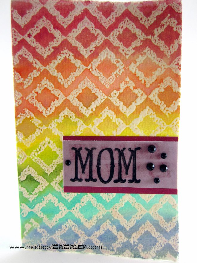 Watercolor Mother's Day card madebymamaleh