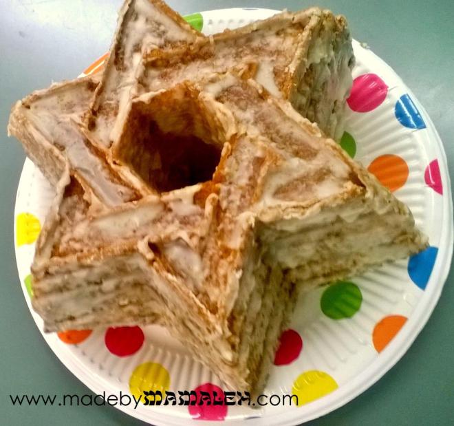 Harvey Wallbanger Cake Star of David Bundt