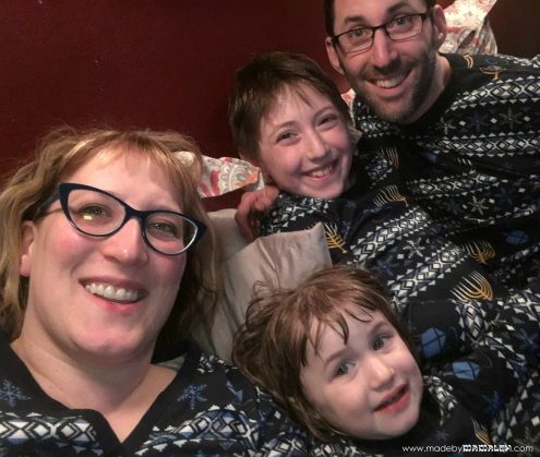 Matching Hanukkah PJs